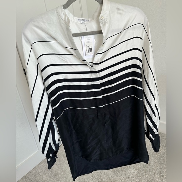 Equipment Sedaine button down shirt in white/eclipse XXS NWT, classic preppy - Picture 1 of 12